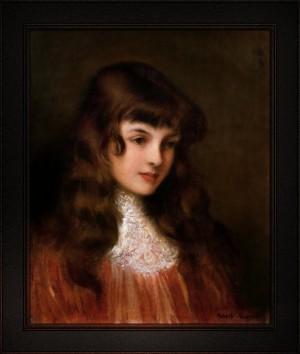 Portrait De Jeune Fille by Albert Lynch
